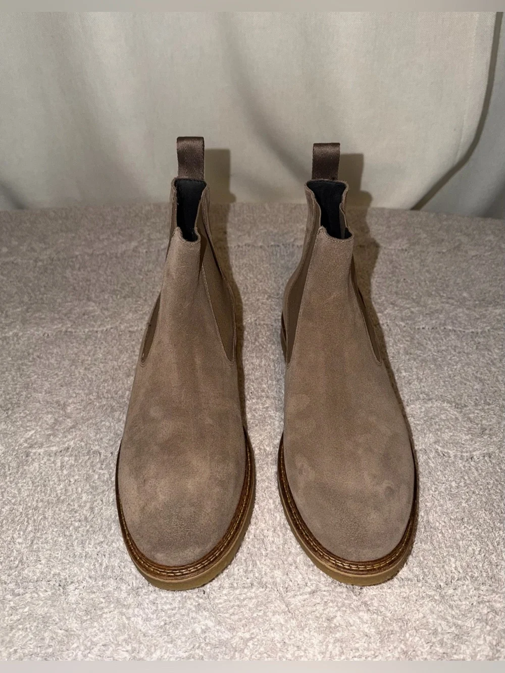 Men’s BOSS Kope Suede Chelsea Boots Hugo Boss Size EU 41 US 8 Quiet Luxury